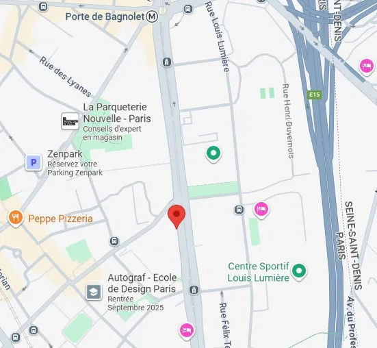 Plan d'accès : 161 boulevard Davout, Paris 20e